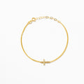Diamond Cross Bracelet