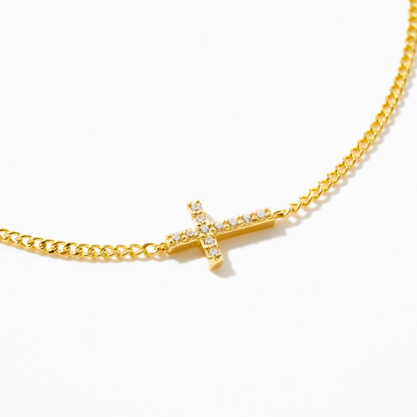 Diamond Cross Bracelet
