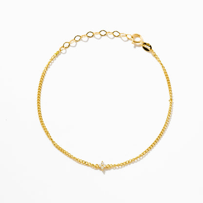 Diamond Flower Bracelet