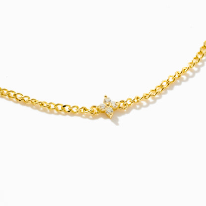Diamond Flower Bracelet
