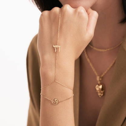 Chai Hand Chain Bracelet