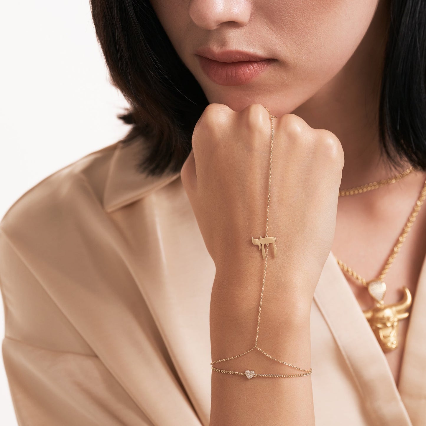 Chai Hand Chain Bracelet