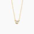 Diamond Bezel Solitaire Necklace