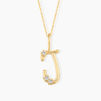 Diamond Cursive Initial Necklace