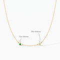 Personalized Dual Birthstone Necklace