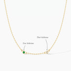 Personalized Dual Birthstone Necklace