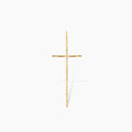 Diamond Cut Thin Cross Pendant