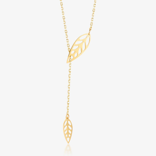 Leaf Lariat Necklace