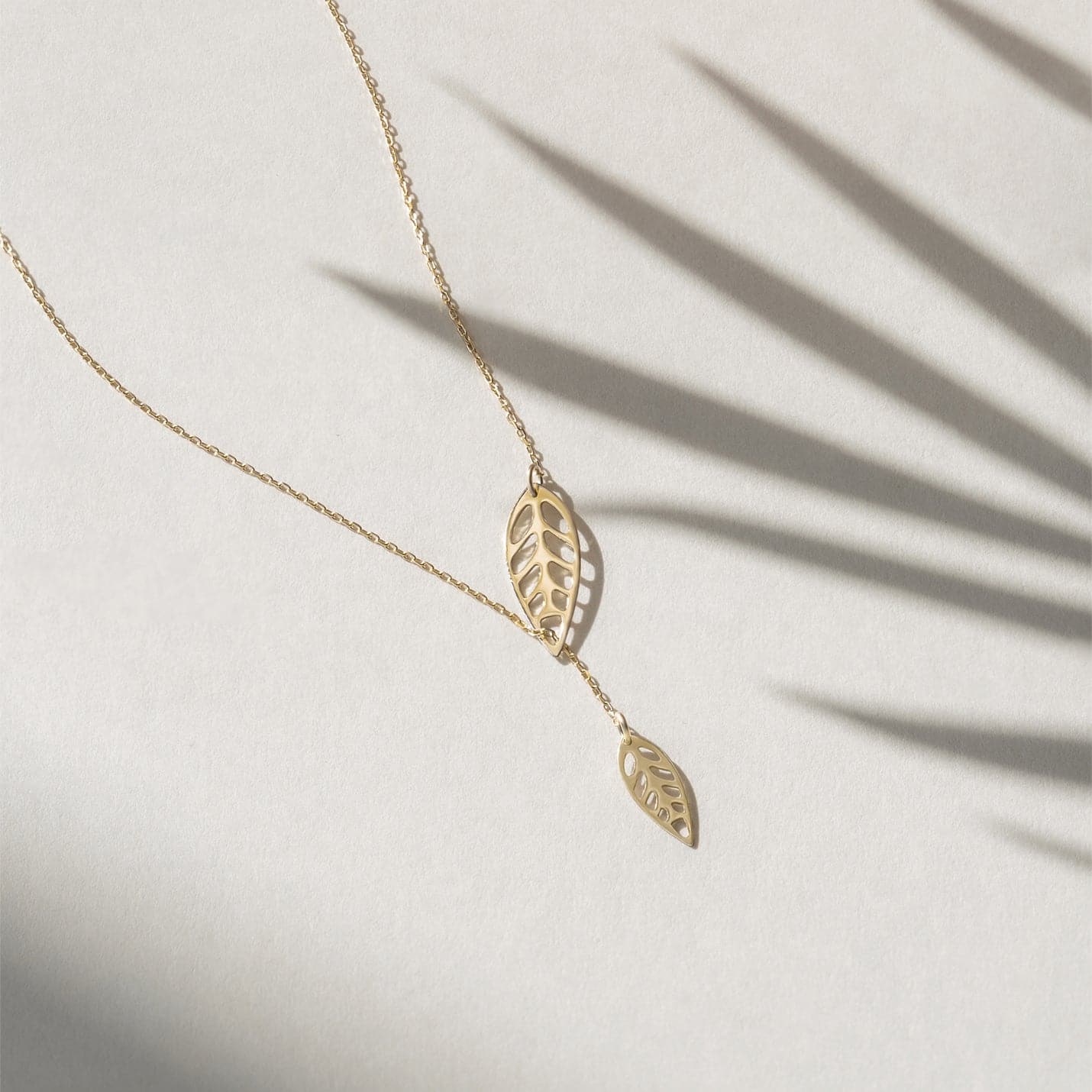 Leaf Lariat Necklace