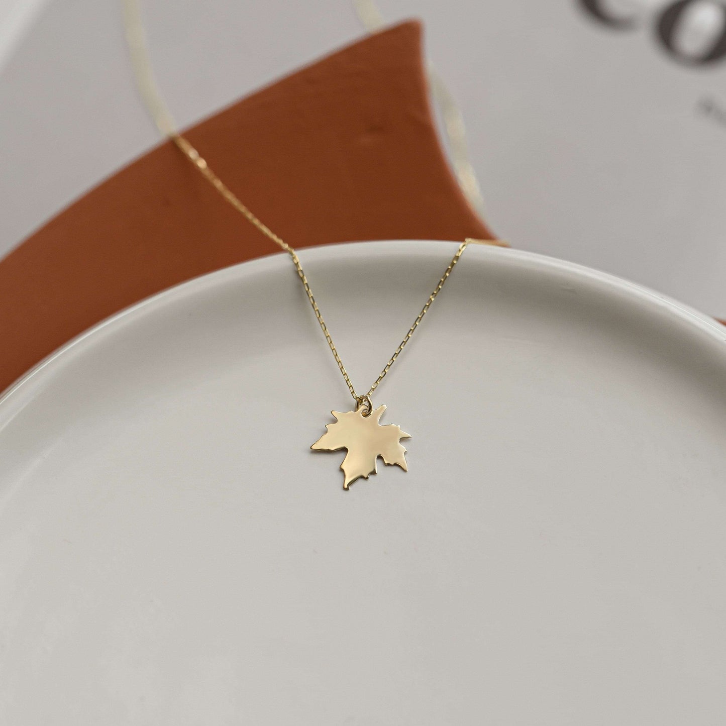 Maple Leaf Pendant Necklace