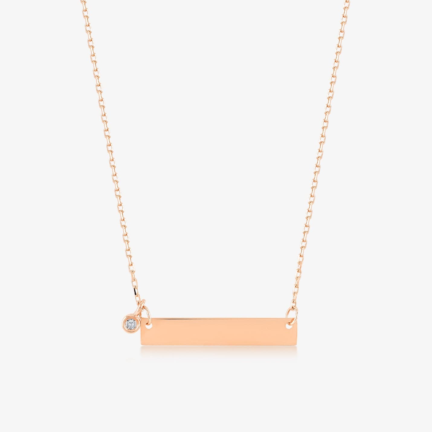 Diamond Bar Necklace