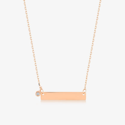 Diamond Bar Necklace