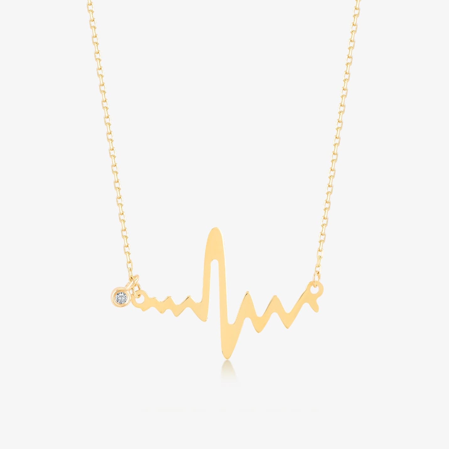Diamond Heartbeat Necklace