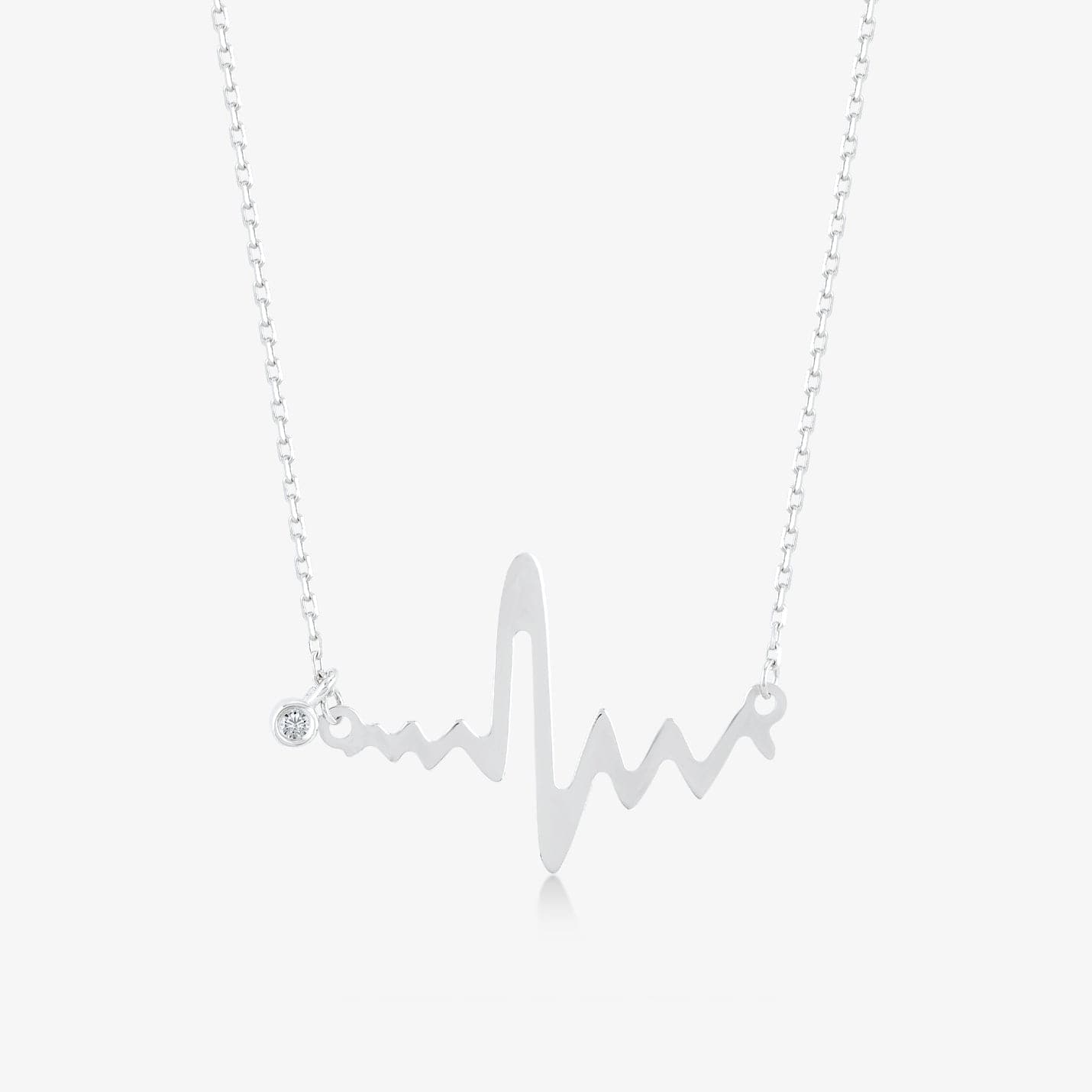 Diamond Heartbeat Necklace