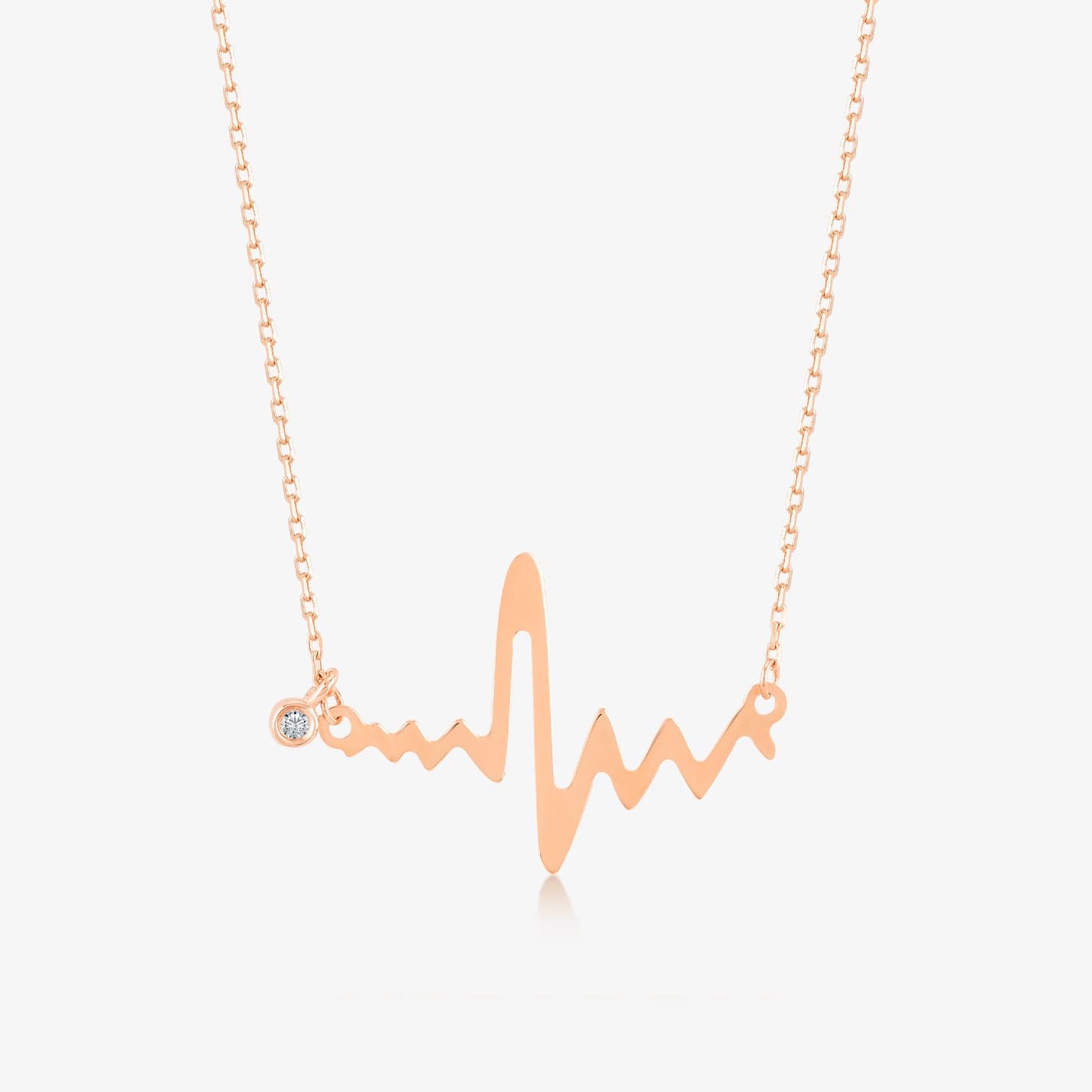 Diamond Heartbeat Necklace
