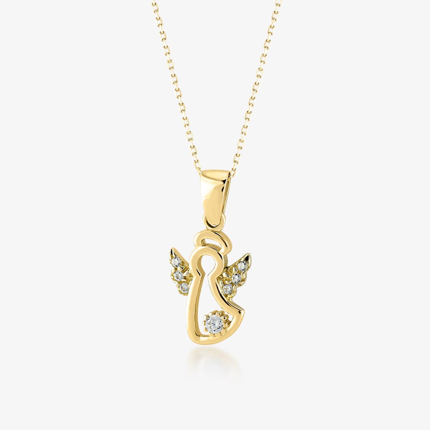 Angel Necklace in 14K Solid Gold