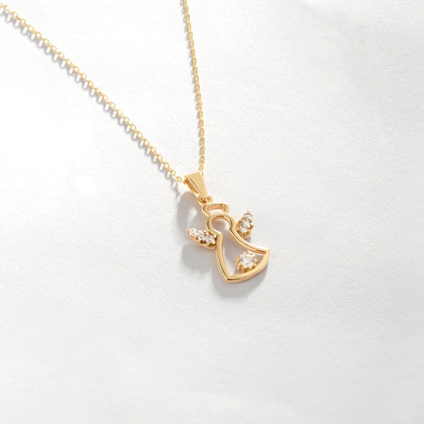 Angel Necklace in 14K Solid Gold