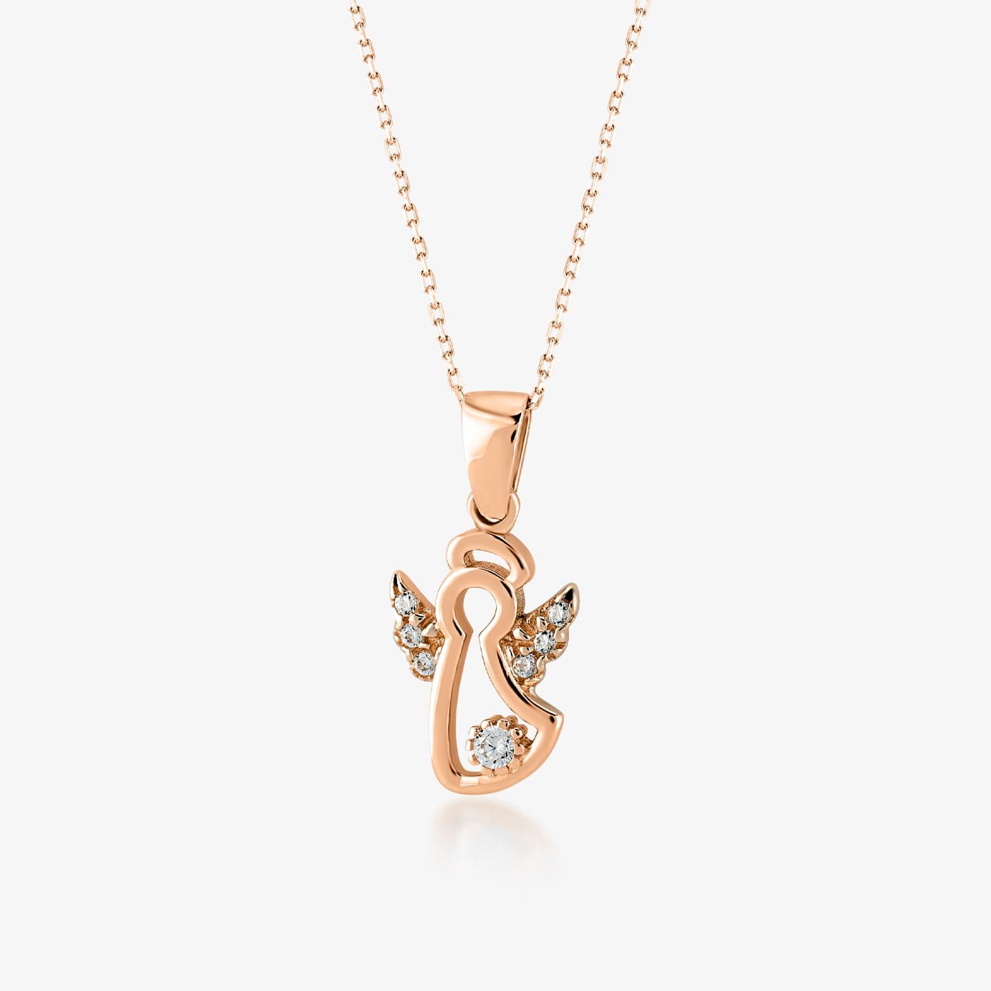 Angel Necklace in 14K Solid Gold