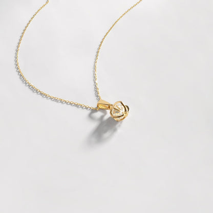 Cage Necklace in 14K Solid Gold