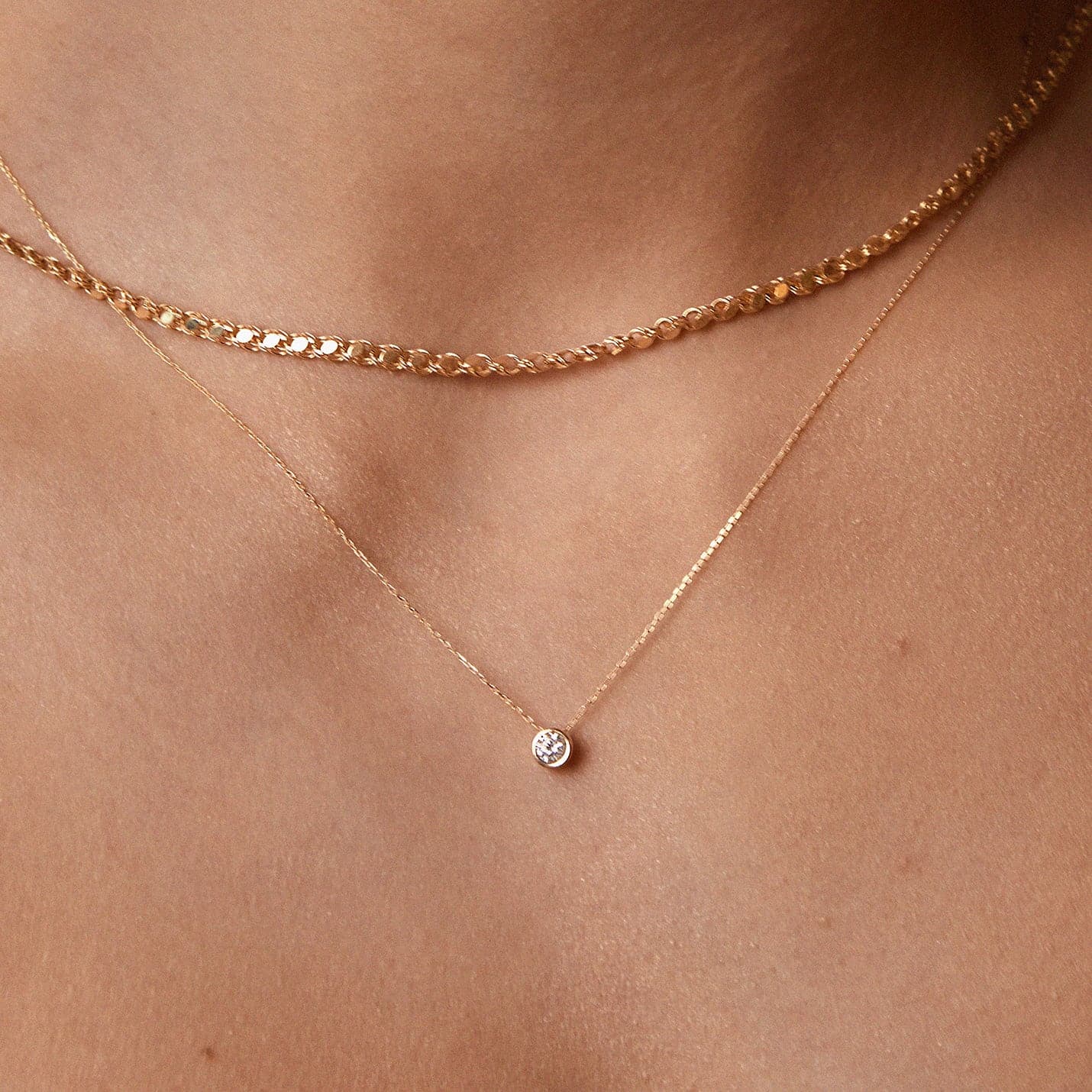 CZ Solitaire Necklace