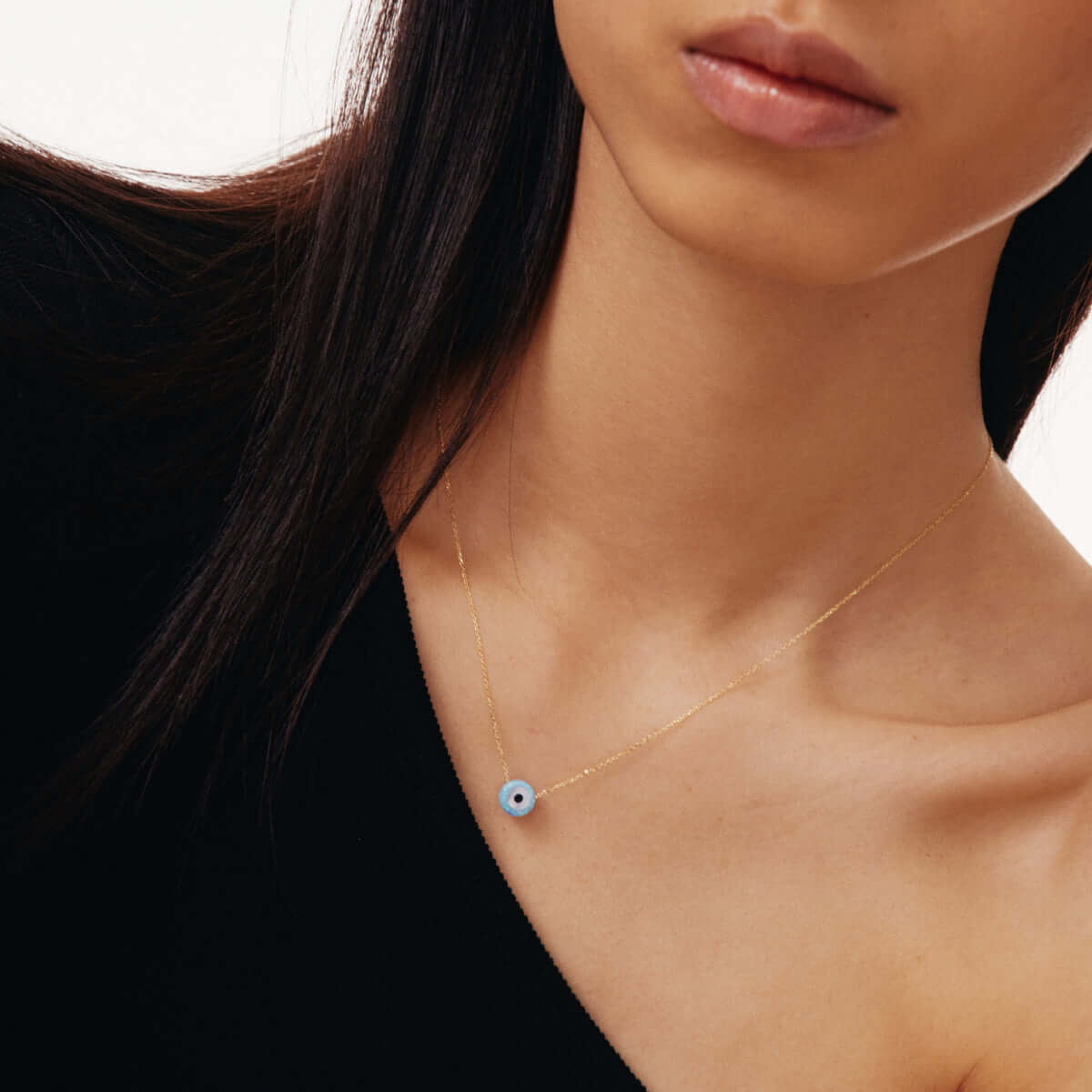 Opal Evil Eye Necklace