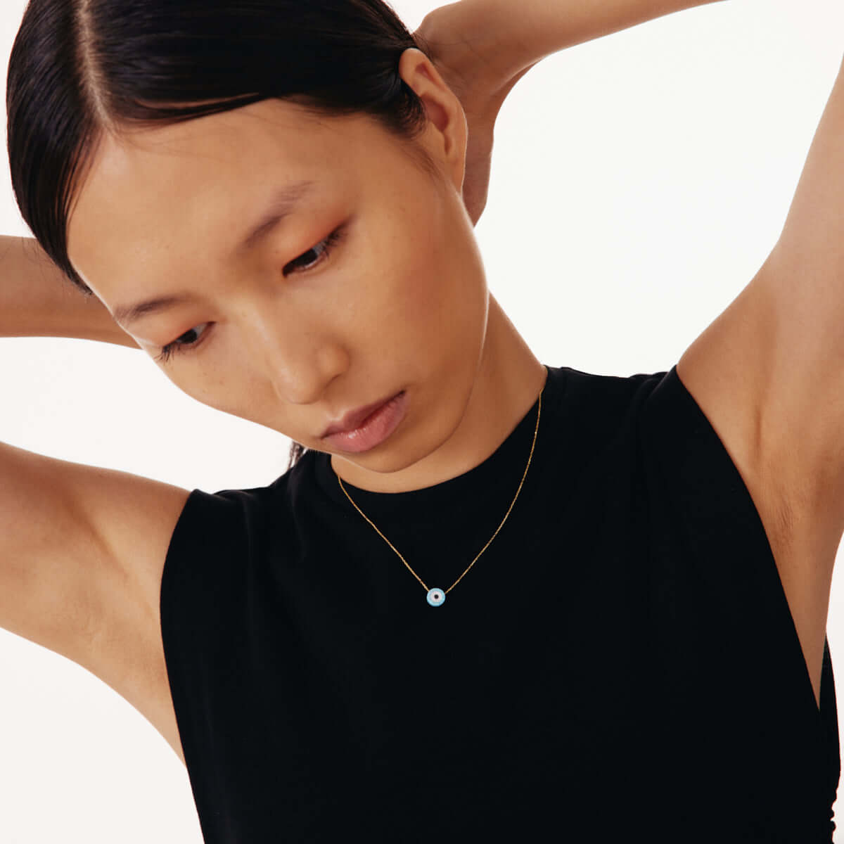 Opal Evil Eye Necklace