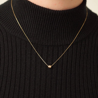 Ball Necklace in 14K Solid Gold