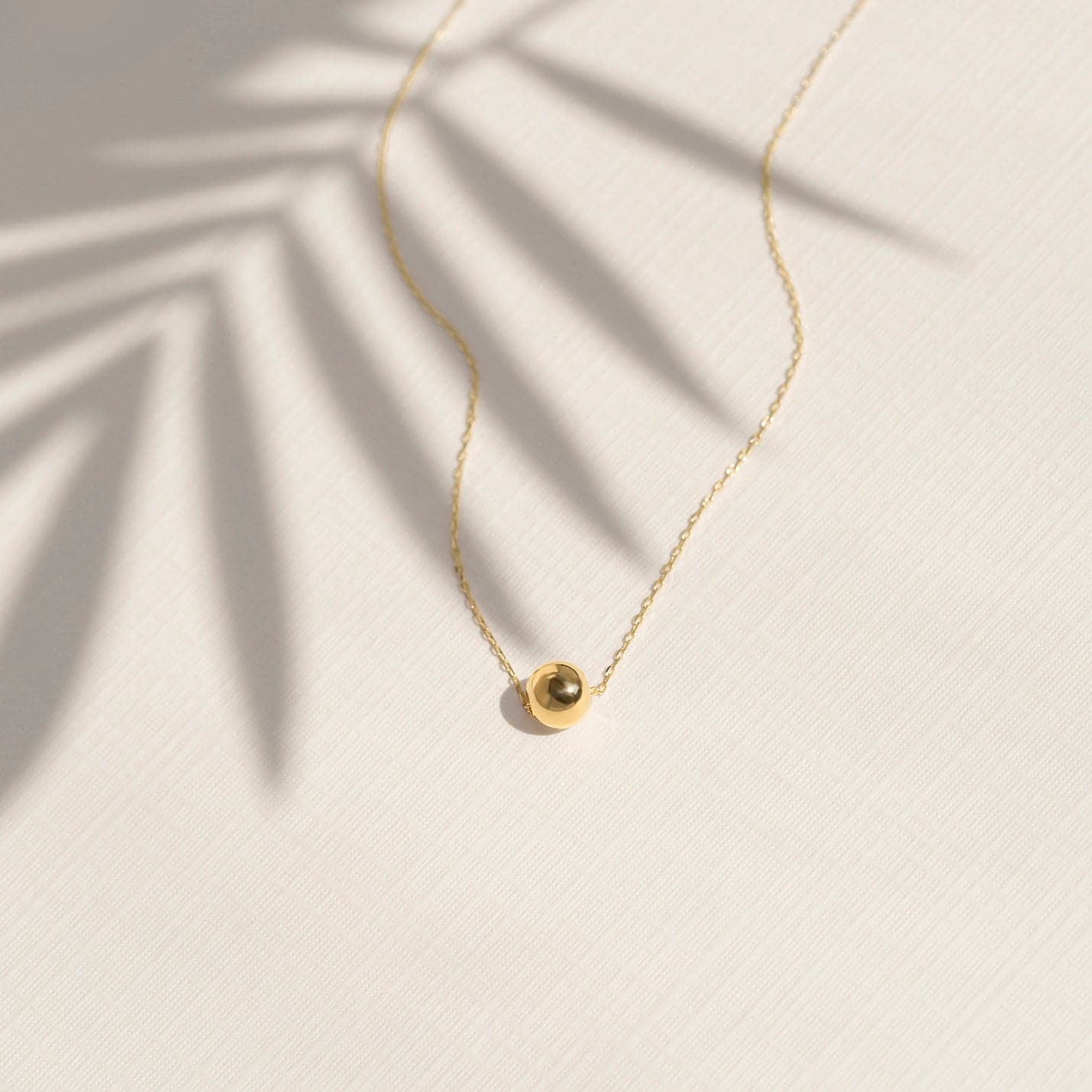 Ball Necklace in 14K Solid Gold