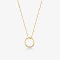 Diamond Circle Pendant Necklace