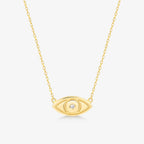 Diamond Evil Eye Necklace