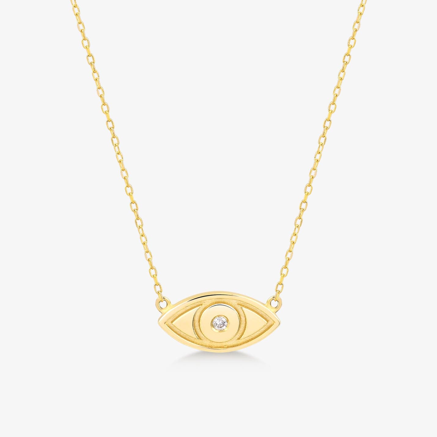 Diamond Evil Eye Necklace