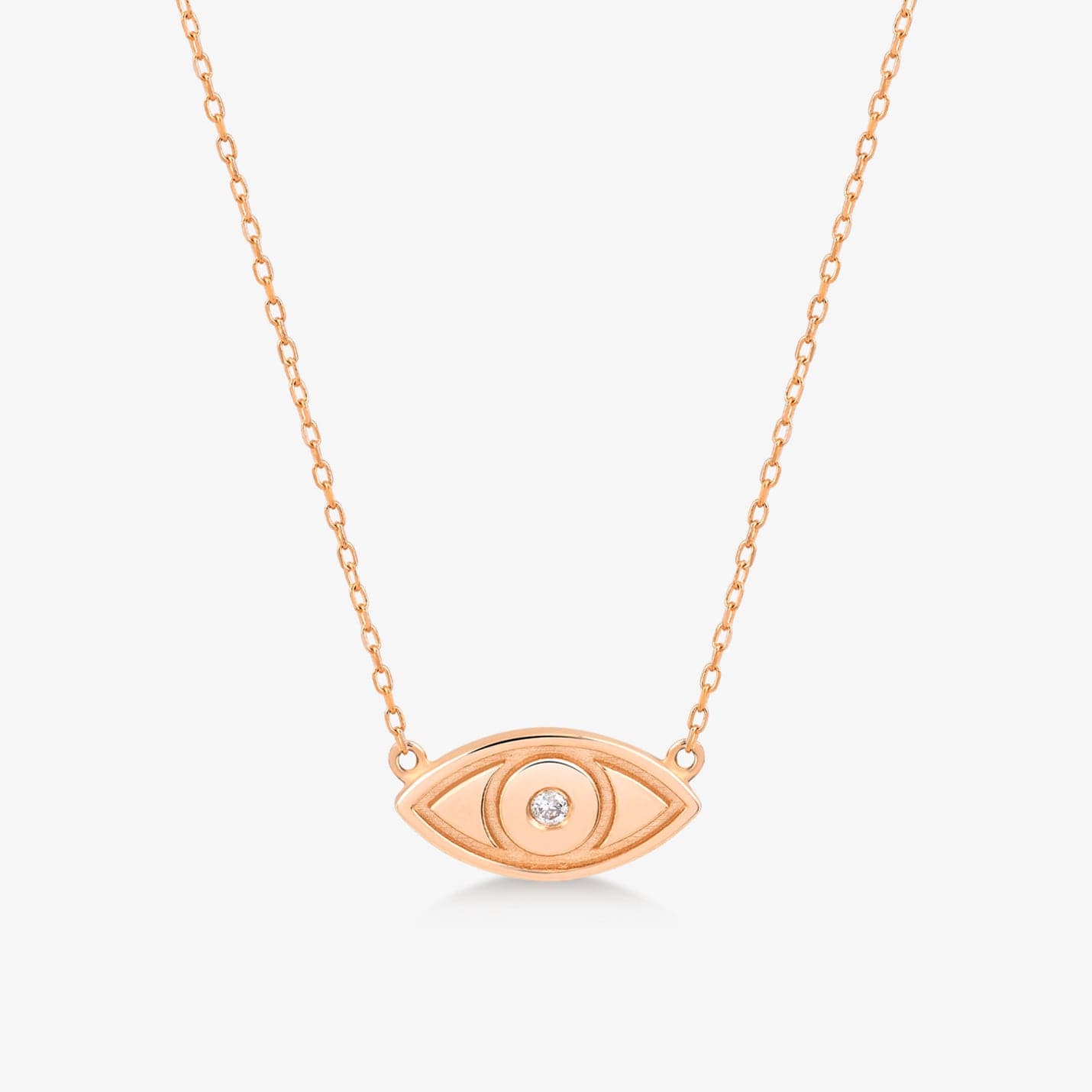 Diamond Evil Eye Necklace