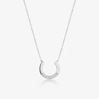 Diamond Horseshoe Pendant Necklace