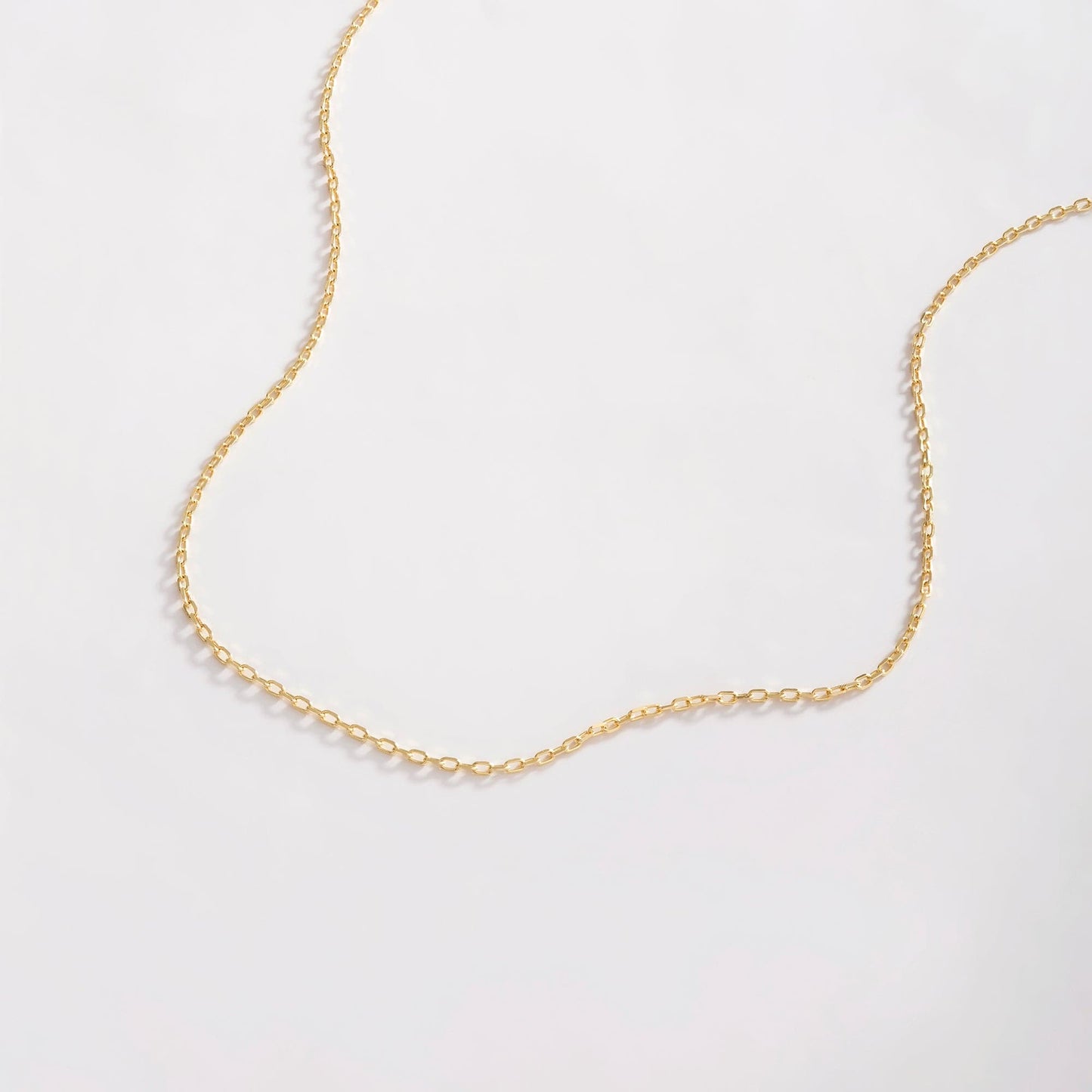 Cable Necklace in 14K Solid Gold