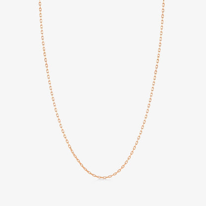 Cable Necklace in 14K Solid Gold