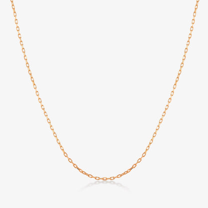 Cable Necklace in 14K Solid Gold