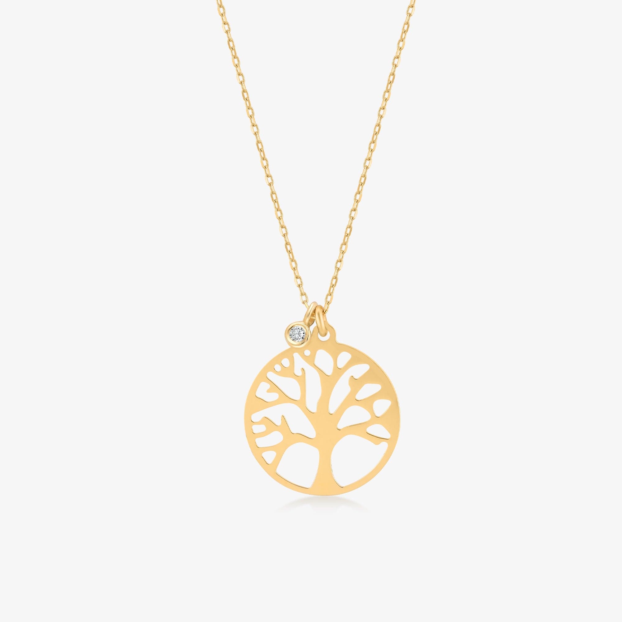 Tree of life necklace, Tree discount Necklace, 14k solid Gold necklace, Custom Tree of life necklace, delicate jewelry, Gold necklace, charm necklace