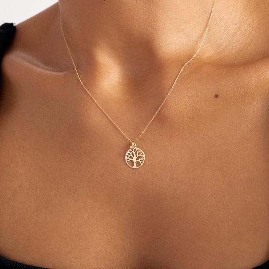 Diamond Tree of Life Necklace