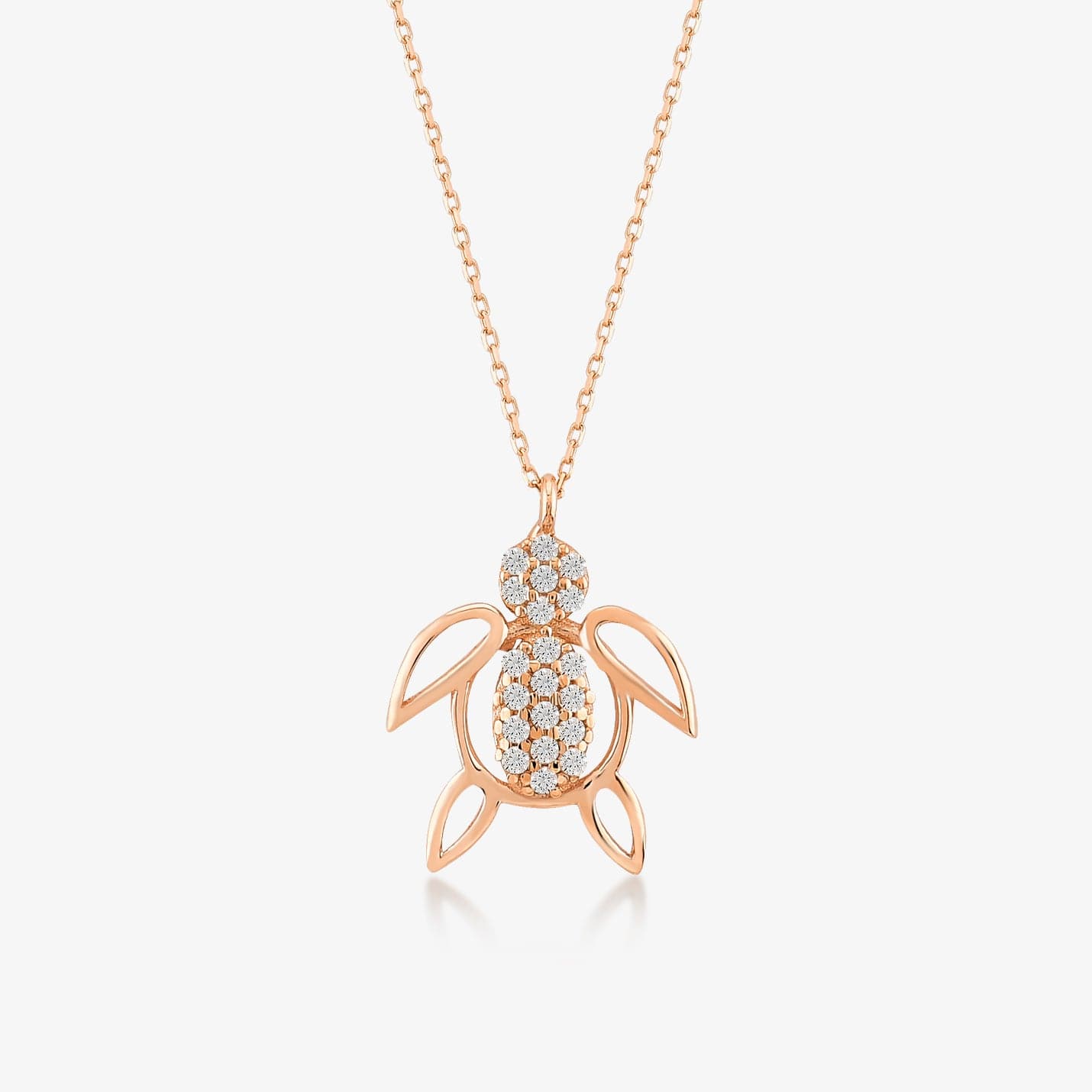 Collier pendentif tortue en or 14 carats