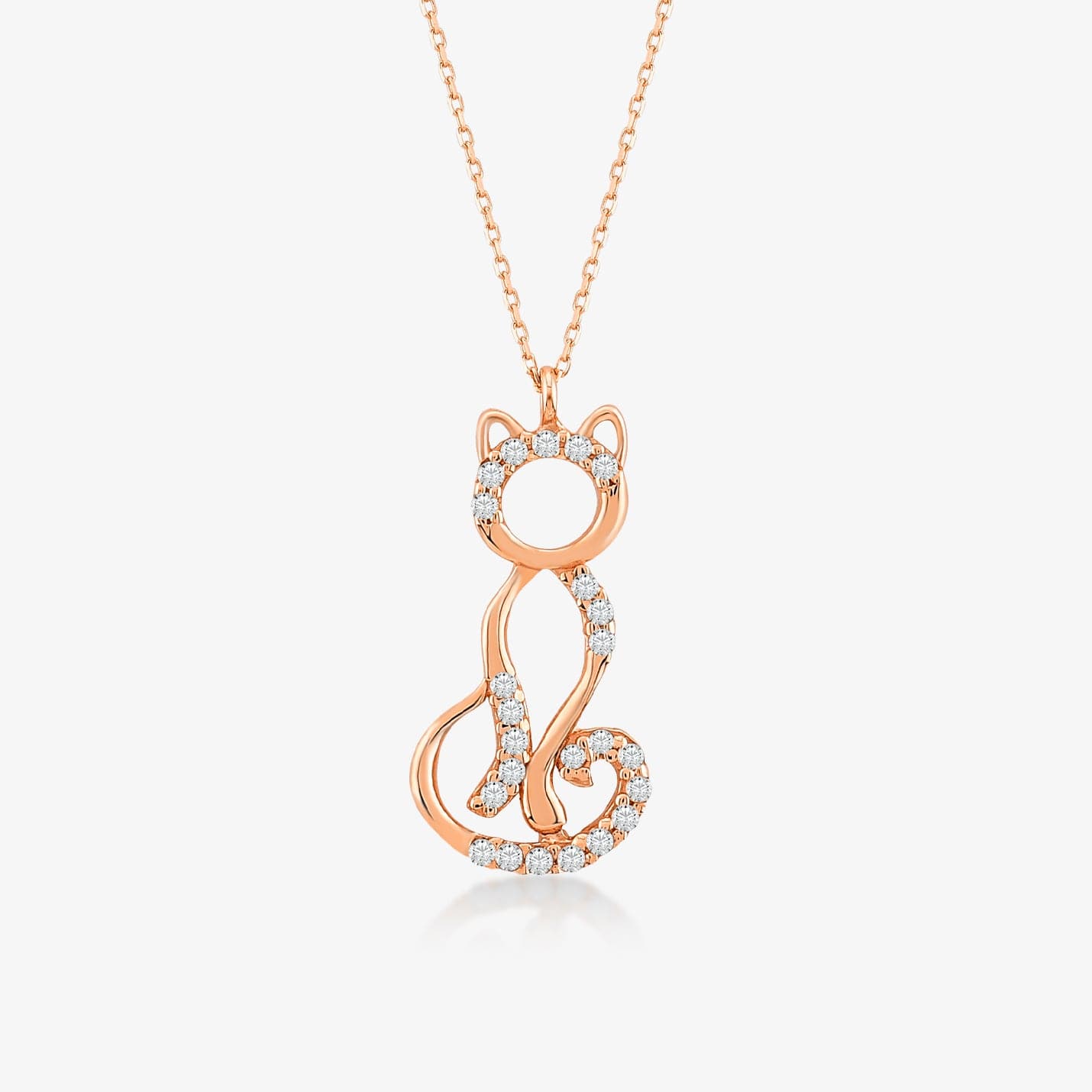 Hotsell Rose gold cat Pendant