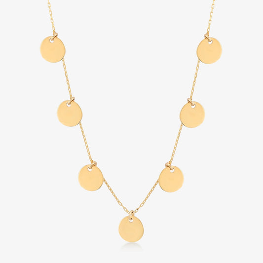 Disc Station Pendant Necklace