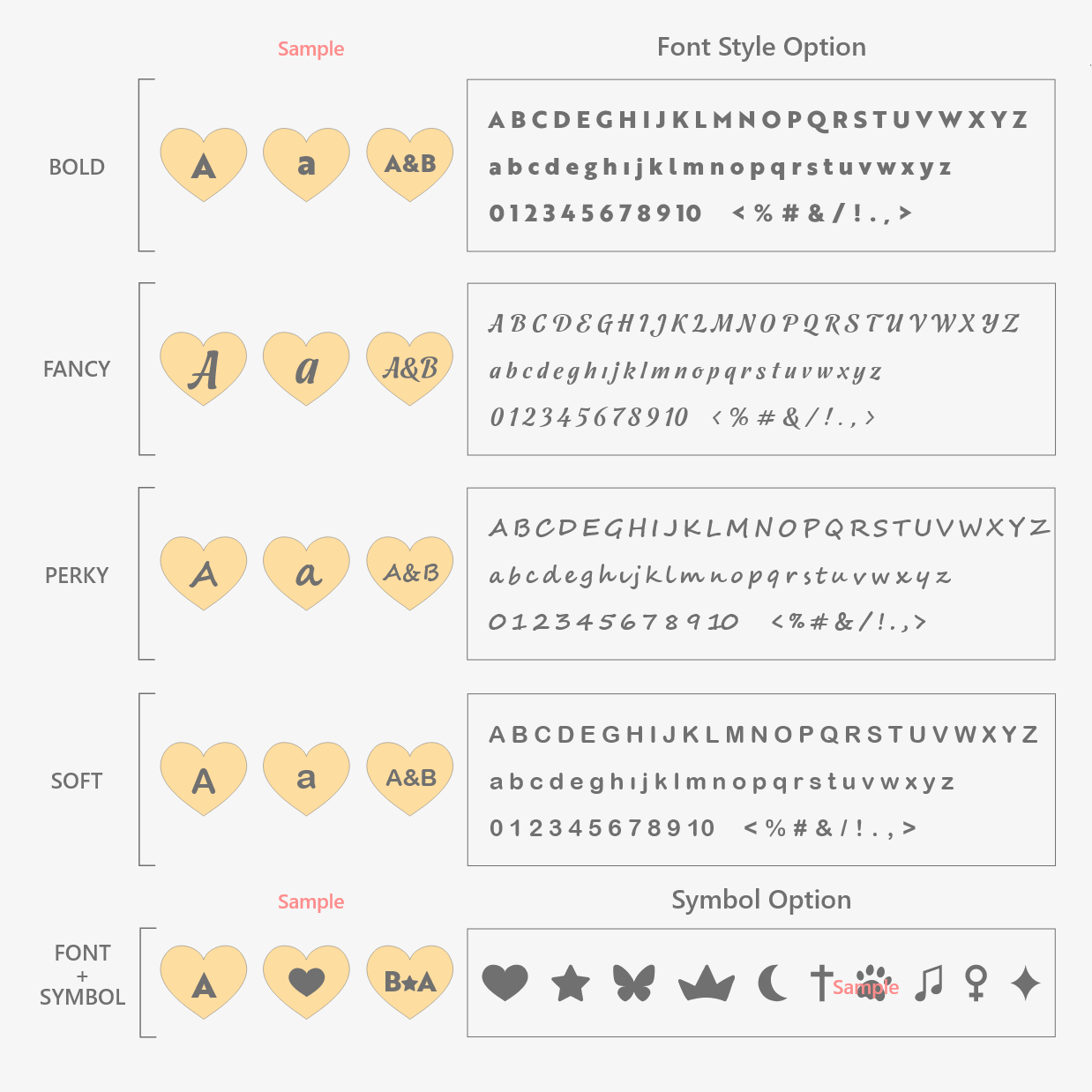 Custom Puffed Heart Necklace