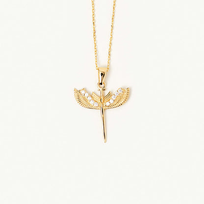 Archangel Necklace in 14K Solid Gold