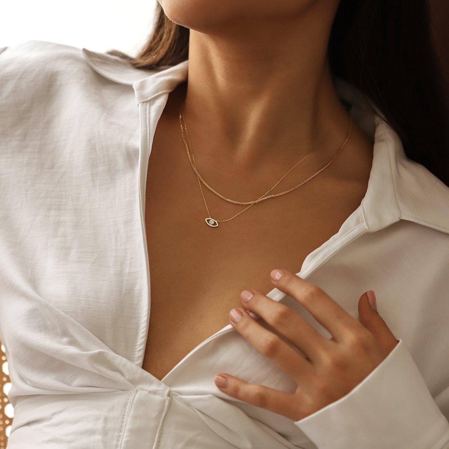 Diamond Eye Necklace