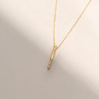 Diamond Vertical Bar Necklace