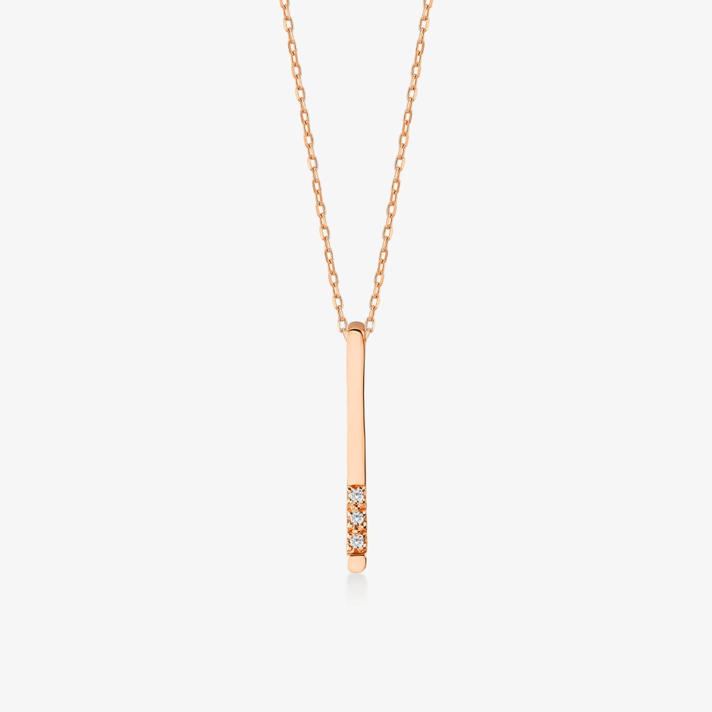 Diamond Vertical Bar Necklace