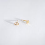 Diamond Evil Eye Stud Earrings