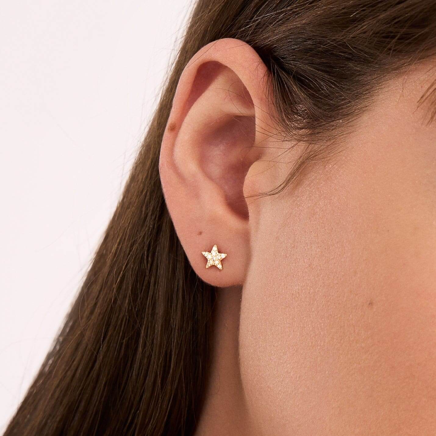 Diamond Accent Star Stud Earrings