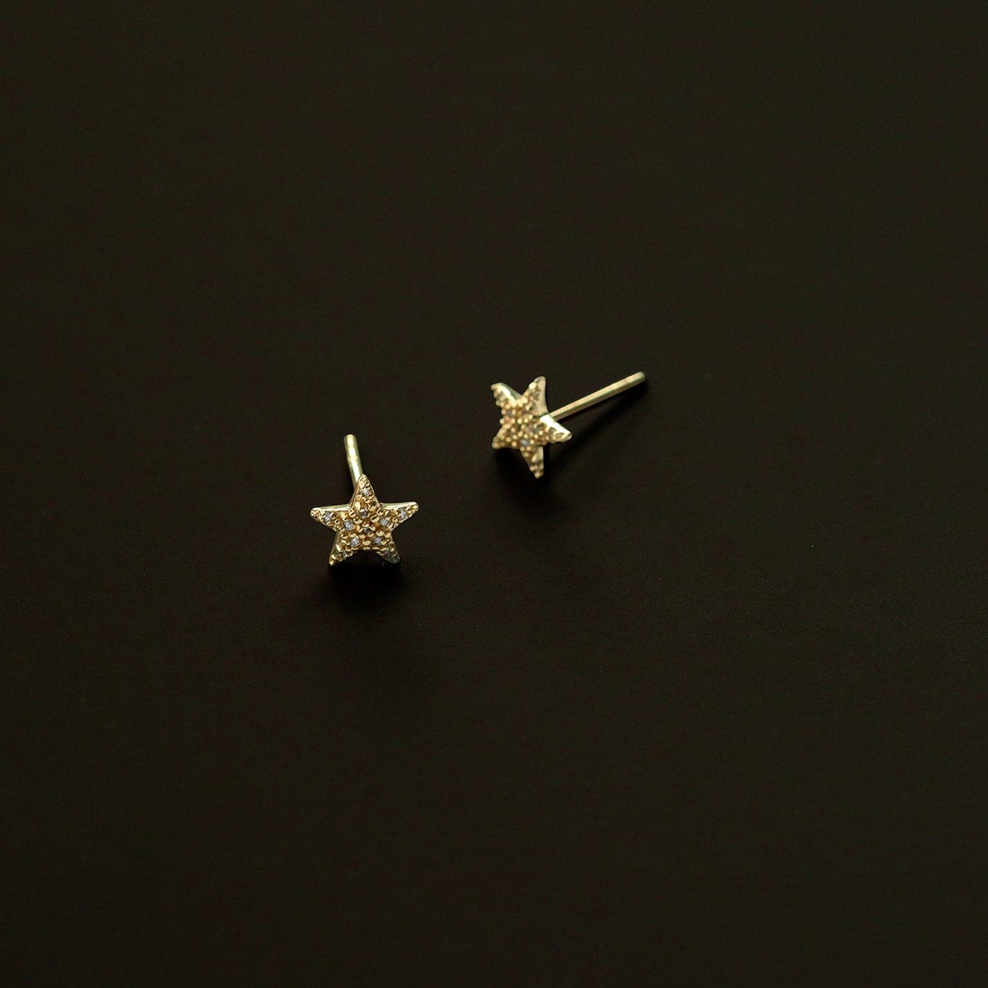 Diamond Accent Star Stud Earrings