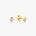 Diamond Pave Dot Earrings
